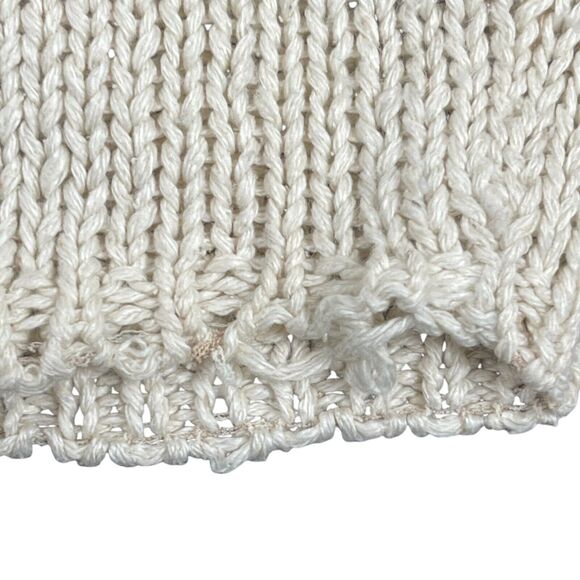 VTG 80s 90s Sweater Sz M Silk Puff 3/4 Sleeve Knit Aztec Fair Isle Grannycore - Picture 3 of 9